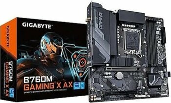 Gigabyte B760m Gaming X Ax 1.1 Wi-fi Intel B760 7600 Mhz (oc) Ddr5 Soket 17000 Matx Anakart