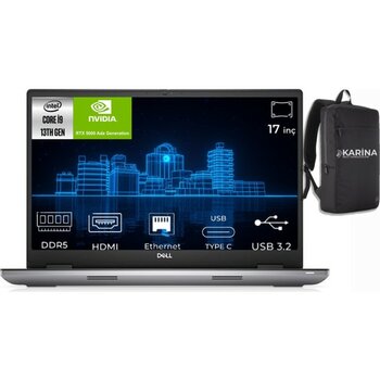 Dell Precision M7780 I9-13950HX XCTOP7780EMEA_VP-2-044 32GB 3*1tb Rtx 5000 Ada 16GB W11PRO 17" Fhd Dizüstü Bilgisayar - 3 TB - 32 GB