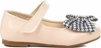 Pudra Rugan Kurdeleli Hafif Kız Çocuk Babet 180 B - Pudra - Rugan - 22