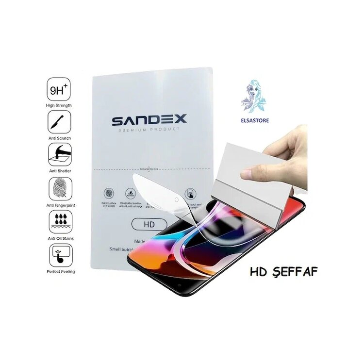 Sandex Samsung Galaxy A50 Şeffaf Uyumlu Nano Ekran Koruyucu