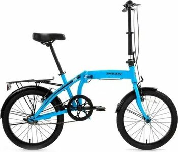 Bisan Twin V Fren Vitessiz 20 Jant Açık Mavi Siyah Katlanır Bisiklet
