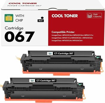 Canon CRG-067 Siyah Muadil Toner 2 Adet | LBP633Cdw LBP632Cdw LBP631Cw MF651Cw MF653Cdw MF655Cdw