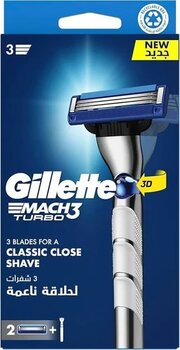 Gillette Mach 3 Turbo 3D Tıraş Makinesi+ 2 Yedek Bıçak 7702018514311