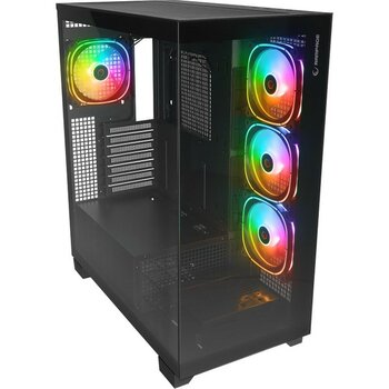 Rampage Hydra V1 Black Type-C+Usb3.0+Usb2.0 4*argb Fan+Hub E-Atx Exclusive Gaming Kasa