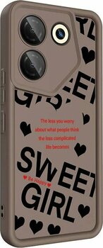 Tecno Camon 20 Pro 5g Kılıf Kamera Korumalı Baskılı Arka Yüzey Klas Kapak - Siyah Siyah Siyah