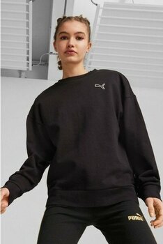 Puma BETTER ESSENTIALS Crew TR Siyah Kadın Sweatshirt - S