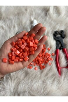 Karsan Mozaik Sanatsal Mikro Mozaik Turuncu 1x1cm Mozaik Sanatı Malzeme (100gr)