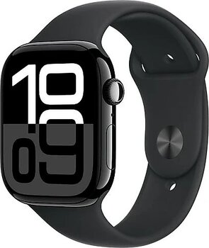 Apple Watch Series 10 GPS 46 mm Spor Kordon Simsiyah Akıllı Saat
