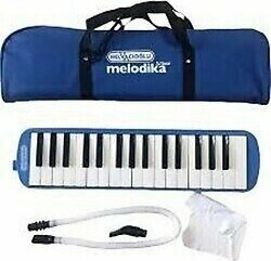 32 Tuşlu Taşıma Çantalı Melodika Mavi