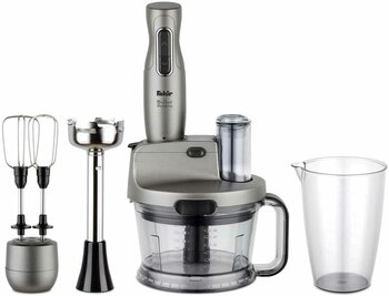 Fakir Mr Chef Quadro Blender Seti, 900 ml Hazne, Paslanmaz Çelik Bıçaklar, Antrasit (8682511901315)