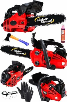 Lieber German Teknoloji 25cc Portatif Mini Benzinli Testere Ağaç Odun Dal Budama Ve Kesme Testeresi Hızar Motoru