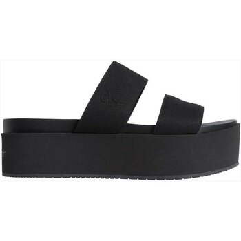 Calvin Klein Flatform Logolu Terlik - 39 - Siyah