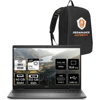 Dell Latitude 3550 Intel Core I5 1335U 40GB 512GB SSD 15.6'' Fhd Fdos Taşınabilir Bilgisayar & Per4 Çanta N015L355015UP322