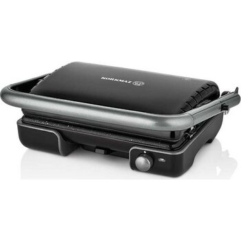 Korkmaz Tostella Siyah Gri Tost Makinesi 1800 W Döküm Plaka ile Pratik Kullanım