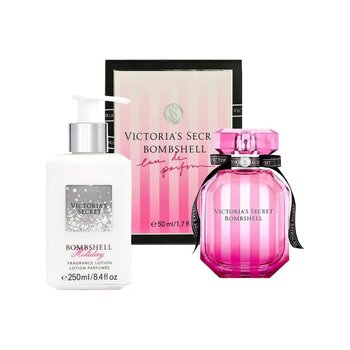 Victoria's Secret Bombshell Kadın Parfüm Edp 50 Ml + Bombshell Holiday Vücut Losyonu 250 Ml