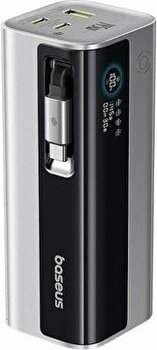 Baseus Energeek Gr11 145w 20.000 mAH Geri Çekilebilir Dahili Type-C Kablolu 2x Type-C 1xUsb Titanyum Gri Powerbank