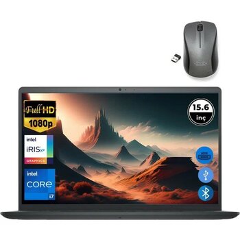 Dell Inspiron 3520 i7 1255U 16GB 2TB M.2 SSD I35201013U ATL39 O/B 15.6" Fdos Taşınabilir Bilgisayar+Mouse - 2 TB - 16 GB
