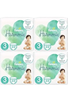 Prima Pampers Harmonie Bebek Bezi Beden:3 (6-10kg) Midi 88 Adet Süper Ekonomik Fırsat Pk