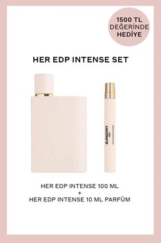 BURBERRY Her EDP Intense Kadın Parfum + Her EDP Intense 10 ml Kadın Parfüm Hediyeli Set