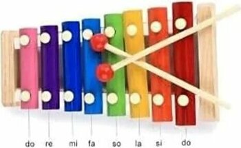 Hamaha Ksilofon Kutulu Bebek Selefon Ahşap Müzik Aleti Oyuncak