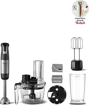 Philips Doğrayıcı, Blender ve Karıştırma SpeedTrıgger Teknolojisi 1200W Blender Mutfak Robotu - Black Silver