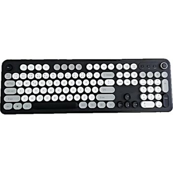 Newnet WKB104 Daktilo Tasarımlı Wireless Combo Sessiz 2.4ghz Kablosuz Türkçe Q Klavye Ev / Ofis Klavye ( Siyah )