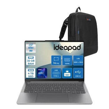 Lenovo Ideapad Pro 5 83jk0019trf04 Ultra 9 285h 14" 32 GB RAM 4 TB SSD Oled 1100 Nits FreeDOS Notebook - Zetta Çanta
