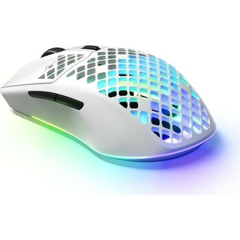 Steelseries Aerox 3 Wireless Snow Gaming Mouse - Truemove Air Optik Sensör - 68 Gram - Suya Dayanıkl - Siyah