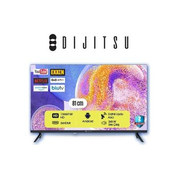 Dijitsu 32DS10000 32'' 82 Ekran Uydu Alıcılı HD Ready Android Smart DLED TV