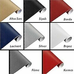 Karbon 3D Yapışkanlı Kaplama Folyosu