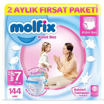 Molfix No:7 XXLarge 144 Adet Külot Bebek Bezi