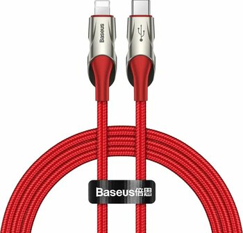 Baseus Fish Eye 1 m Kırmızı Type-C to Lightning Kablo