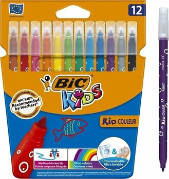 Bic Kids Kid Couleur Ultra Yıkanabilir 12'Li Keçeli Boya Kalemi / ‎920293
