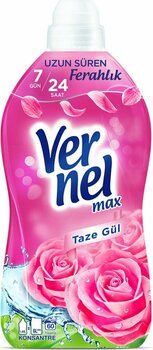 Vernel Max Konsantre Çamaşır Yumuşatıcısı Taze Gül 60 Yıkama 1.44 L