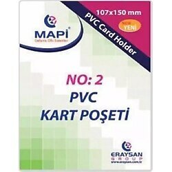 Mapi Pvc Dikey Kart Poşeti No:2 107x150 mm (100'lü)