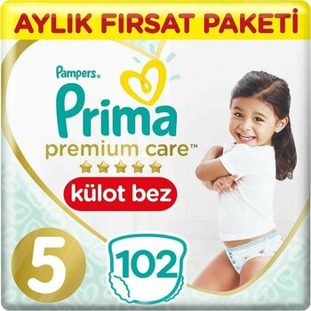 Prima Premium Care Bebek Külot Bezi 5 Beden 102 Adet