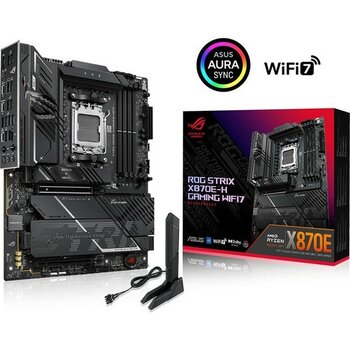 Asus Rog Strıx X870E-H Gamıng Wıfı7 Soket Am5 Amd X870E Ddr5 8000+MT/S(OC) Wi-Fi 7 Atx Anakart