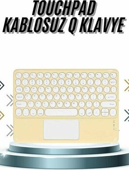 Astraltech Android ve Ios Uyumlu Bluetooth Klavye Touchpad Slim Kablosuz Wifi Q Klavye