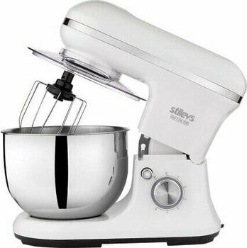 Stilevs Chef x Star 1500 Stand Mikser 1500 Watt 5 Litre Beyaz Teflon Kaplama Aparatlı