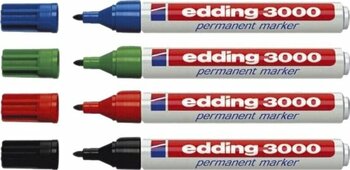 Edding 3000 Pemanenet Marker Kalem Kırmızı