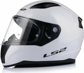 LS2 Rapıd 2 Beyaz Kapalı Motosiklet Kaskı Şefaf Camlı