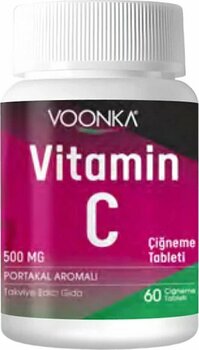 Voonka Vitamin C Çiğneme Tableti Vitamin C İçeren Portakal Aromalı 60 Tablet