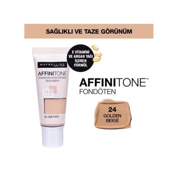 Maybelline New York Affinitone 24 Golden Beige Fondöten