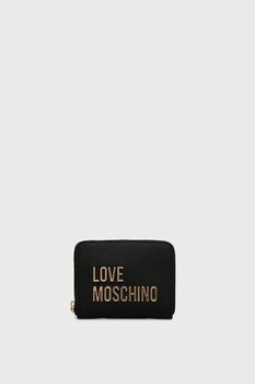 Love Moschino Logolu Fermuarlı Cüzdan Bayan Cüzdan JC5613PP1LKD0000 - Siyah