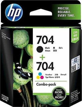 HP 704 CN693AE Siyah + Renkli 2'li Set Kartuş
