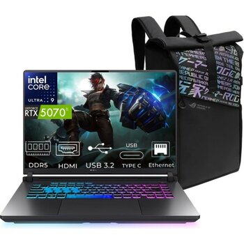 Asus Rog Strix G18 Ultra 9 275HX G815LR-S9155-33 64GB 4tb RTX5070TI W11PRO 18" Wqxga Gaming Laptop - 4 TB - 64 GB