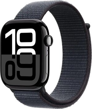 Apple Watch Series 10 GPS + Cellular 42 mm Spor Loop Simsiyah Akıllı Saat