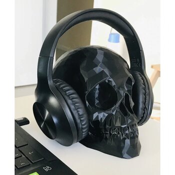 Kemx3d Iskelet Kafa Tası Siyah Kulaklık Standı