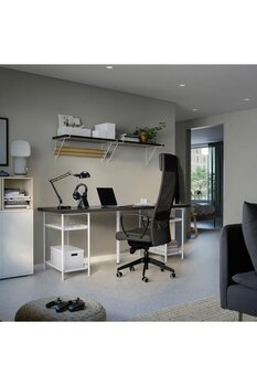 IKEA LAGKAPTEN/ADILS venge-beyaz 200 x 60 x 73 cm çalışma masası