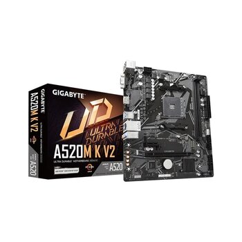 Gıgabyte A520m-K V2, 2Xddr4, 1X M.2, D-Sub, Hdmı, Am4 Soket Anakart